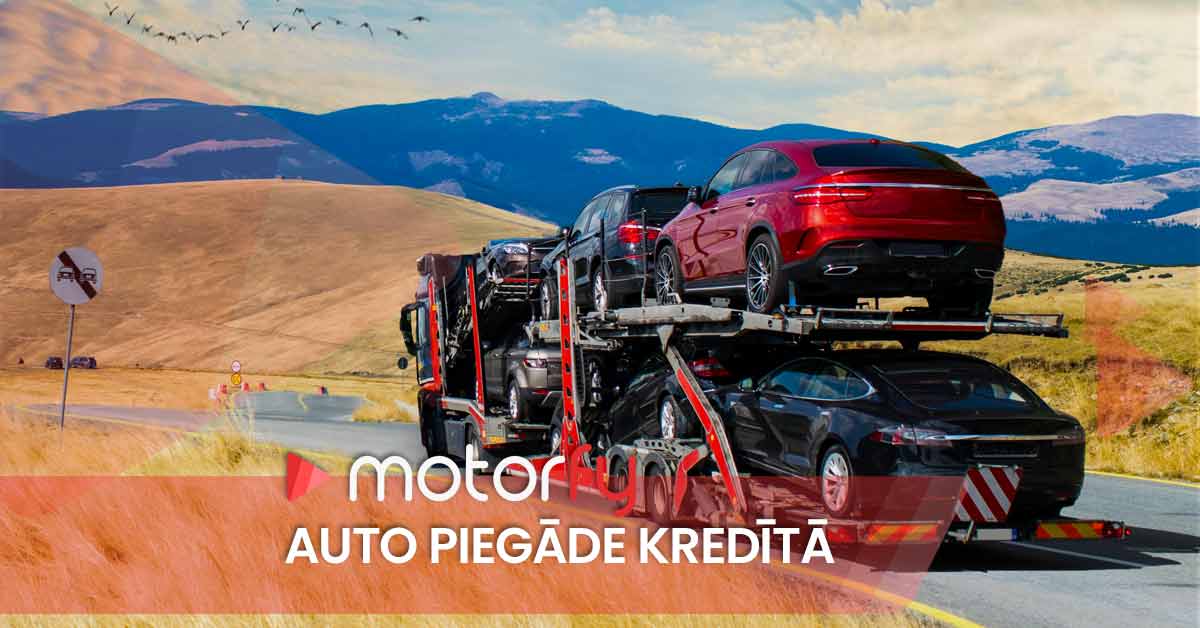 bilde auto piegāde kredītā